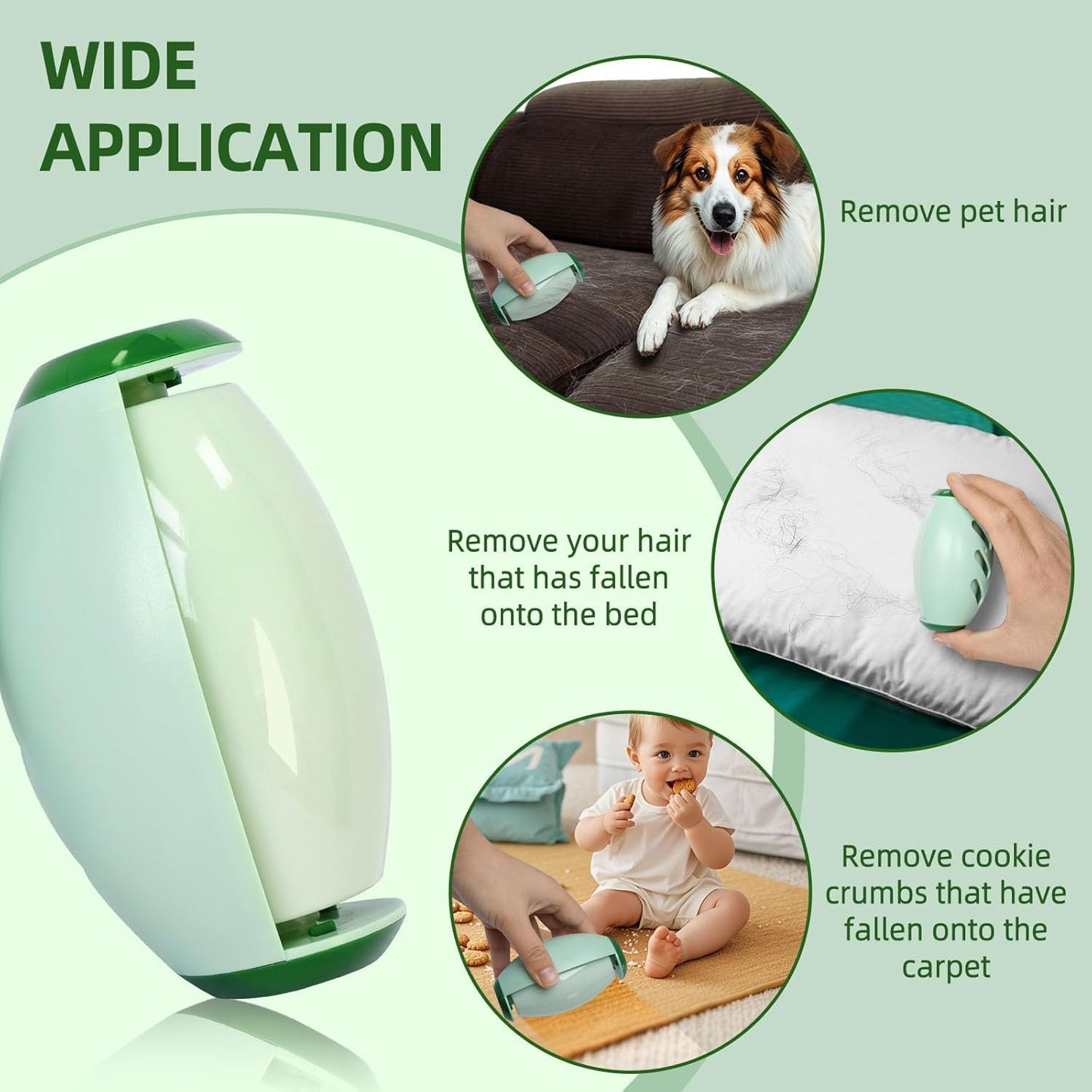 EQUINOX_INDIA Reusable Washable Lint Remover Roller, Mini Travel Size Lint Roller