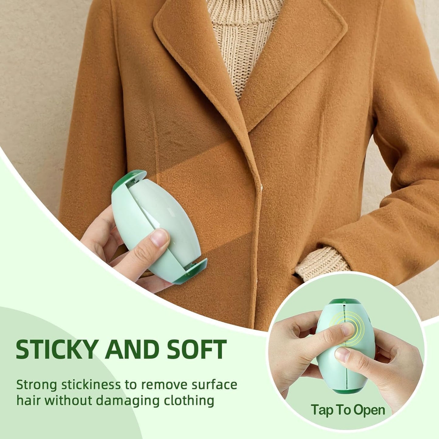 EQUINOX_INDIA Reusable Washable Lint Remover Roller, Mini Travel Size Lint Roller