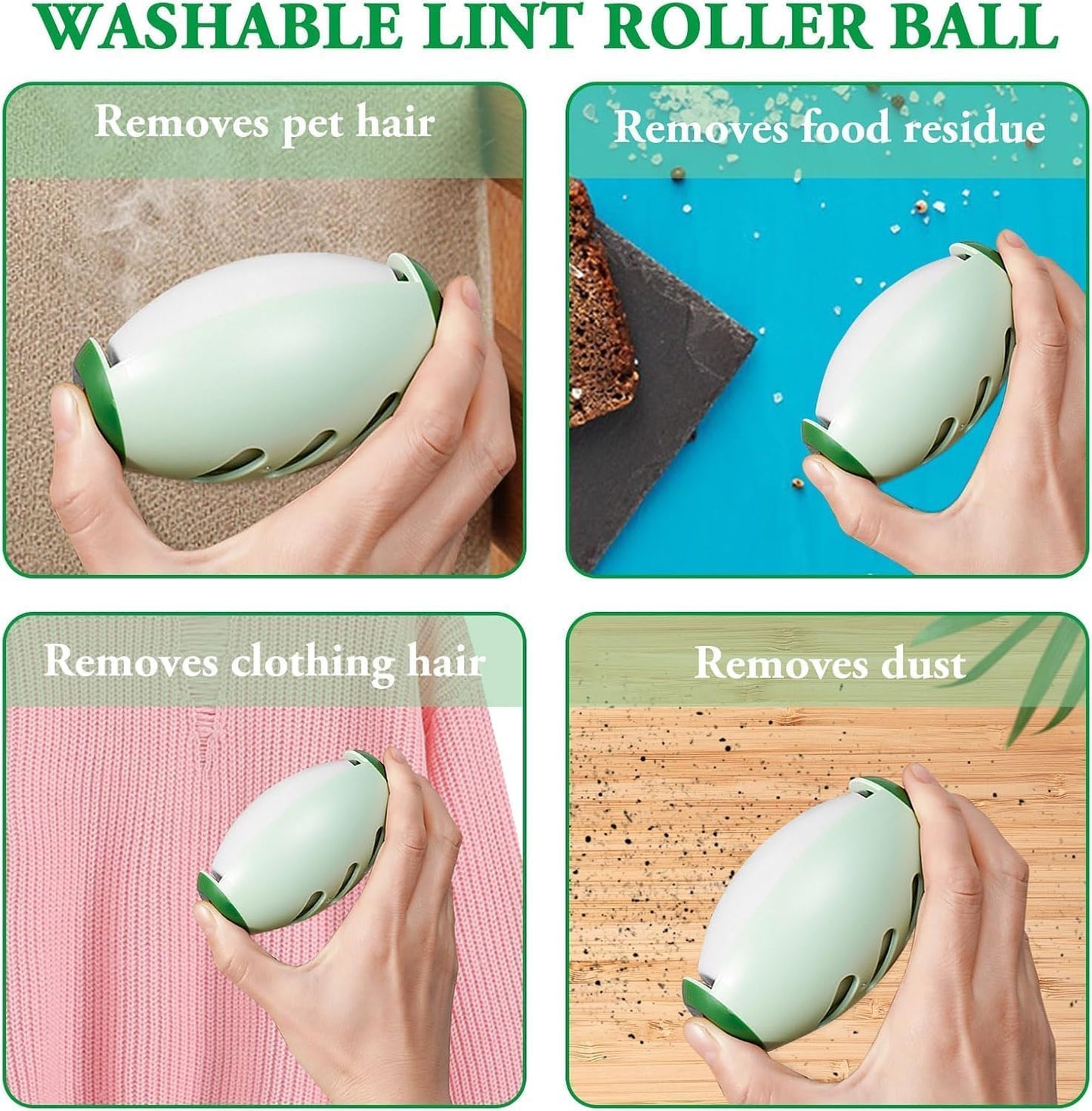 EQUINOX_INDIA Reusable Washable Lint Remover Roller, Mini Travel Size Lint Roller