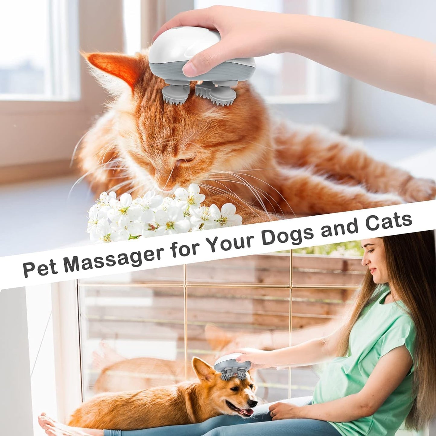 Electric Head,Scalp Massager| Rechargeable Head Kneading Massage Machine