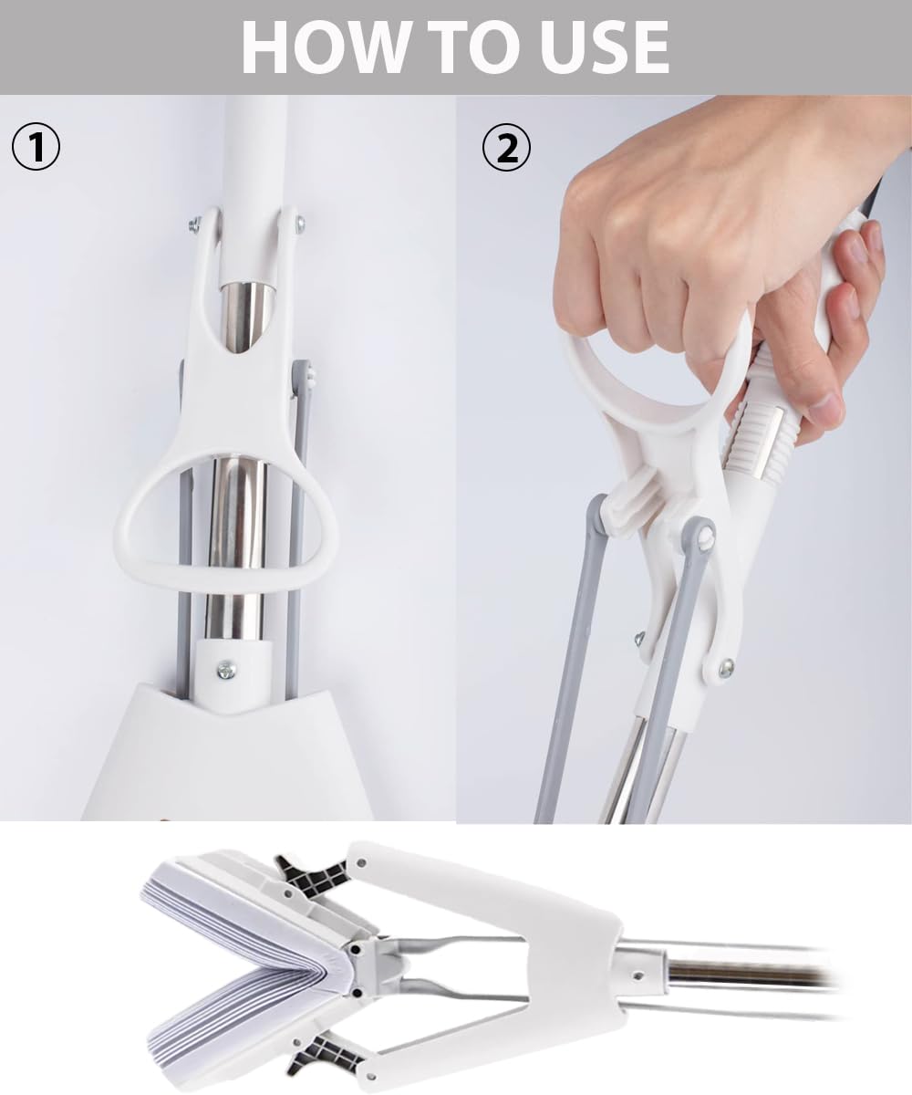 EQUINOX_INDIA Premium PVA Sponge Mop - Stainless Steel Butterfly Mop for Efficient Floor Cleaning