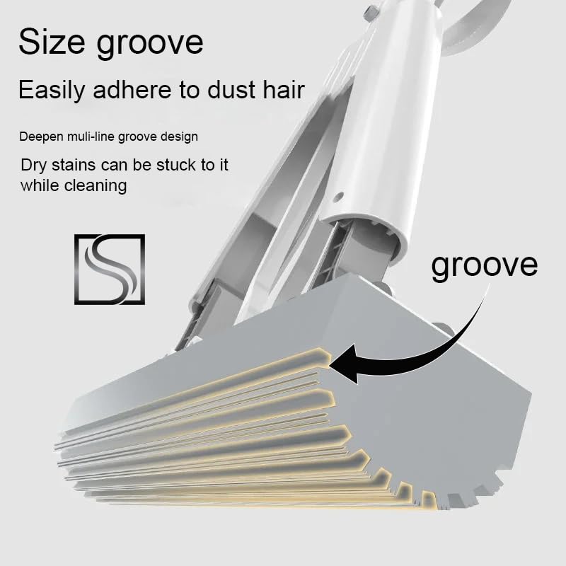 EQUINOX_INDIA Premium PVA Sponge Mop - Stainless Steel Butterfly Mop for Efficient Floor Cleaning