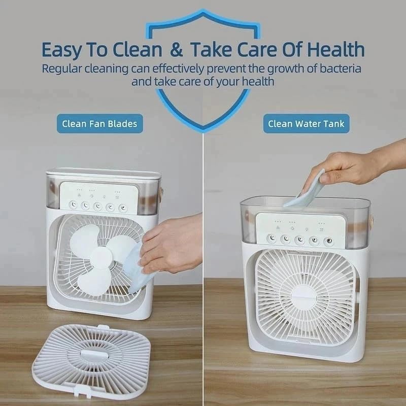 Equinox Personal Cooler: USB-Powered 4-in-1 Desk Fan, Humidifier & Air Freshener