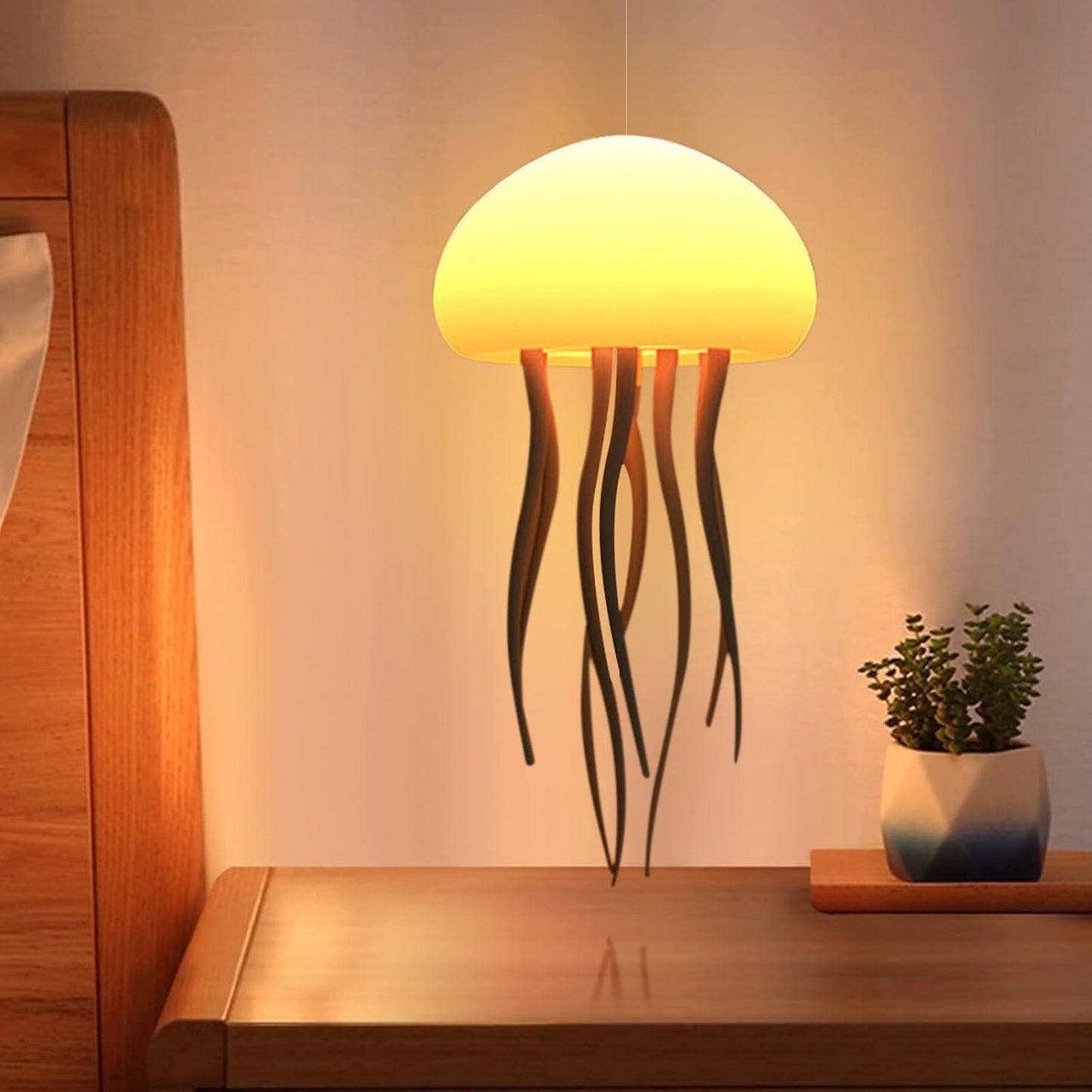 EQUINOX India Jellyfish LED Lamp | Color Changing Ambient Night Light for Home & Kids Room