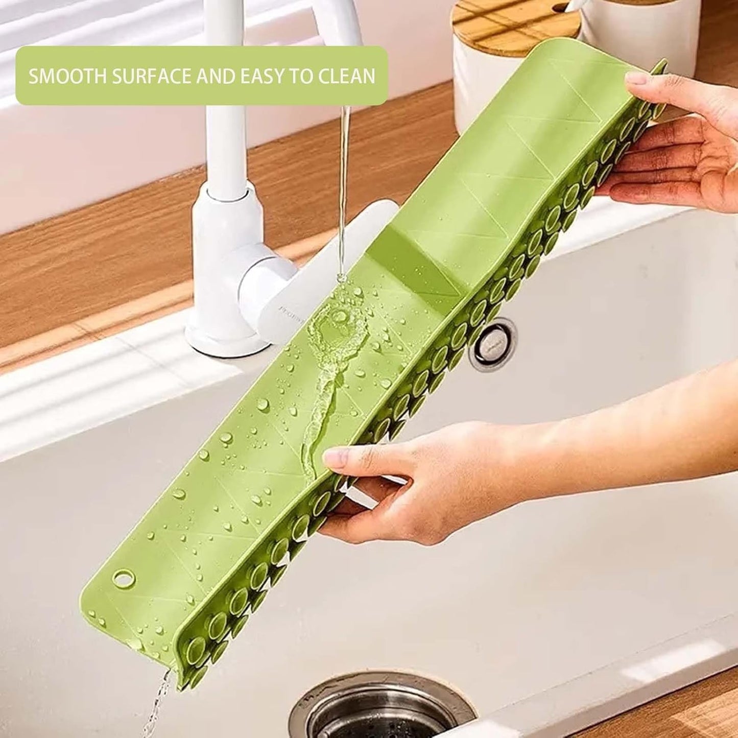 EQUINOX 50CM Silicone Sink Splash Guard with Suction
