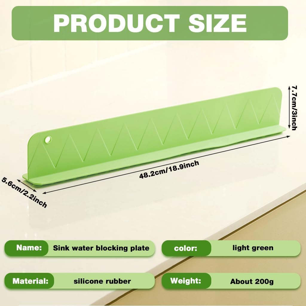 EQUINOX 50CM Silicone Sink Splash Guard with Suction