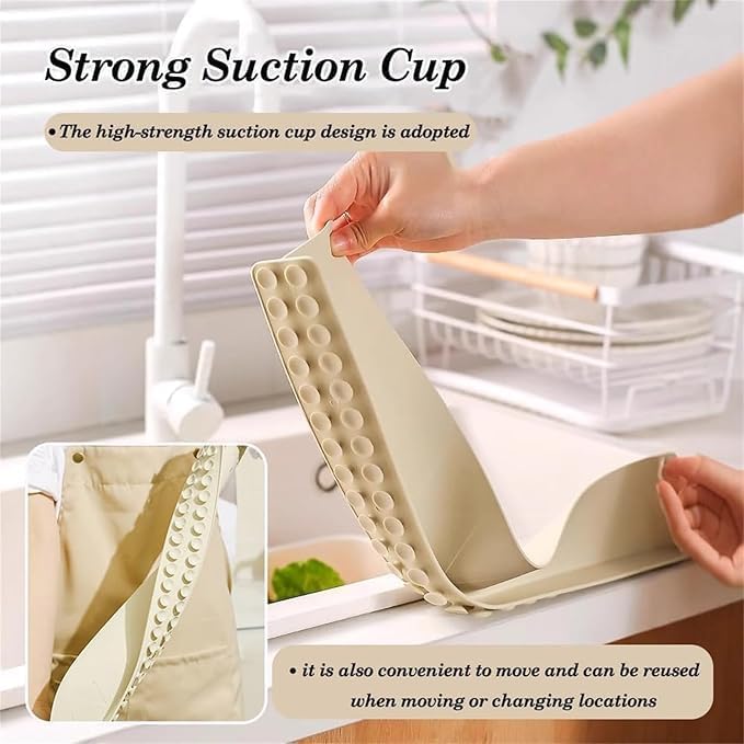EQUINOX 50CM Silicone Sink Splash Guard with Suction