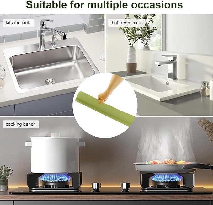 EQUINOX 50CM Silicone Sink Splash Guard with Suction