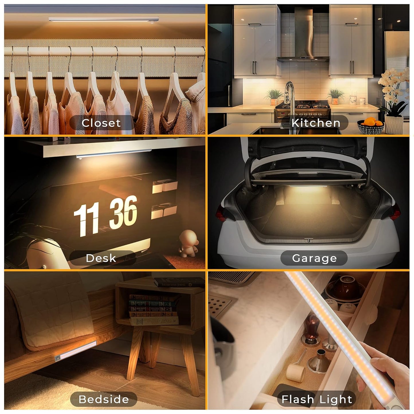 LED PIR Motion Sensor Cabinet With USB Rechargeble