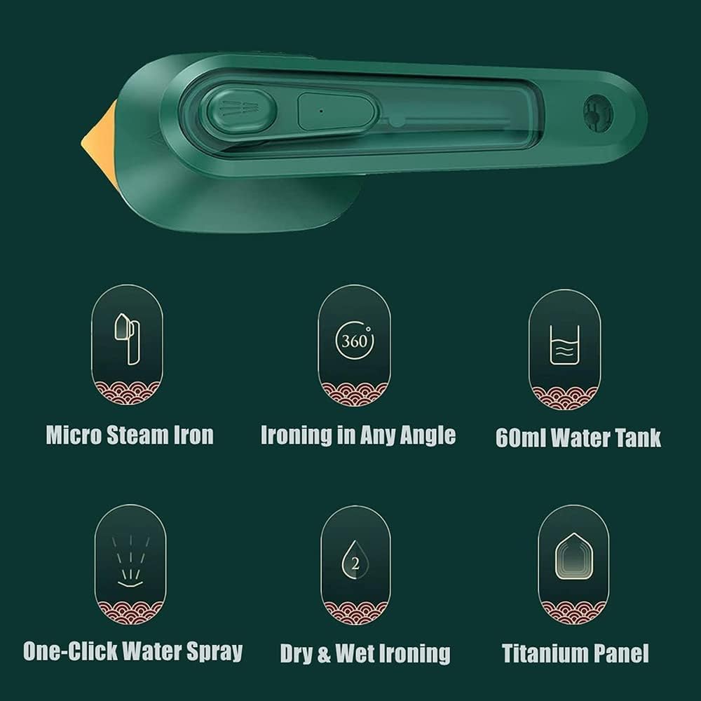 Portable Iron Travel Steamer for Clothes Mini Handheld Press Support Dry And Wet Ironing Small Size Irons Suitable for Outing & Home