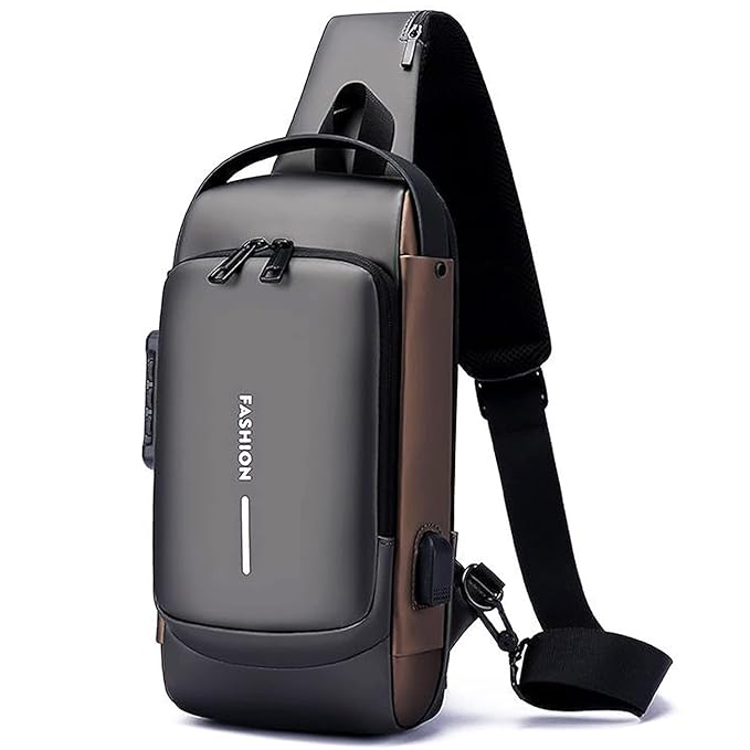 🎒 EQUINOX India UrbanEdge™ Crossbody Sling Bag | Premium Anti-Theft Travel & Daily Carry Bag with USB Charging Port