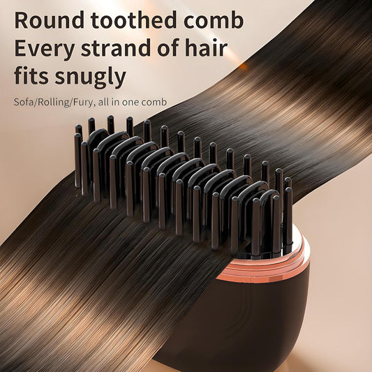 ⚡ EQUINOX India IonicPro™ Mini Cordless Hair Straightening Comb | Portable Salon-Style Smoothing Brush