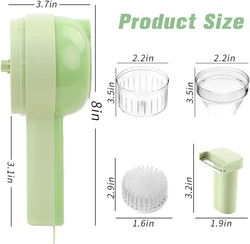 4 in 1 Mini electric handheld vegetable chopper