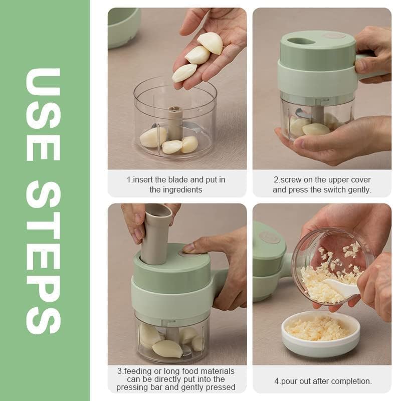 4 in 1 Mini electric handheld vegetable chopper