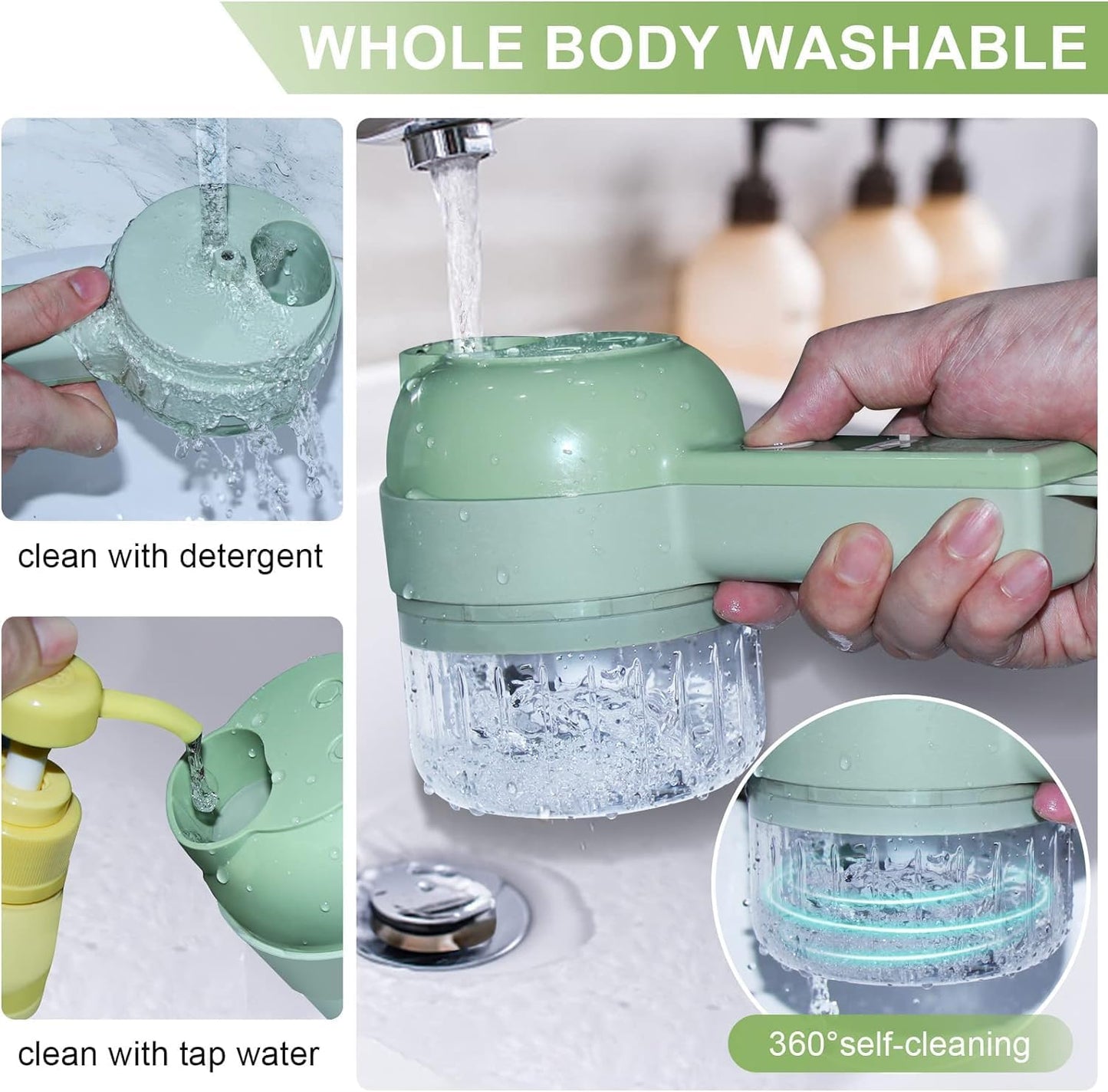 4 in 1 Mini electric handheld vegetable chopper