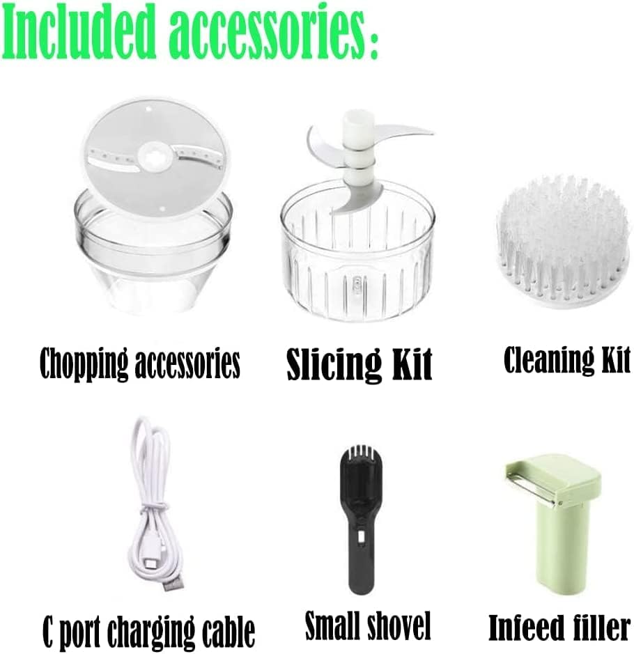 4 in 1 Mini electric handheld vegetable chopper