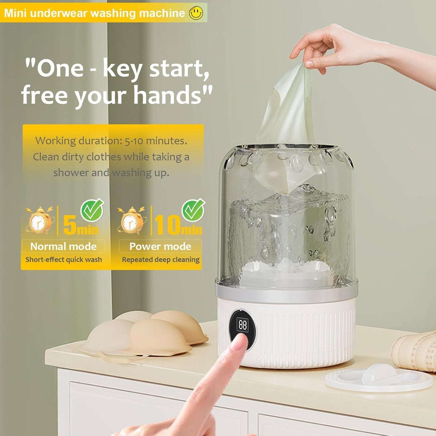 Mini Portable Washing Machine Rechargeable