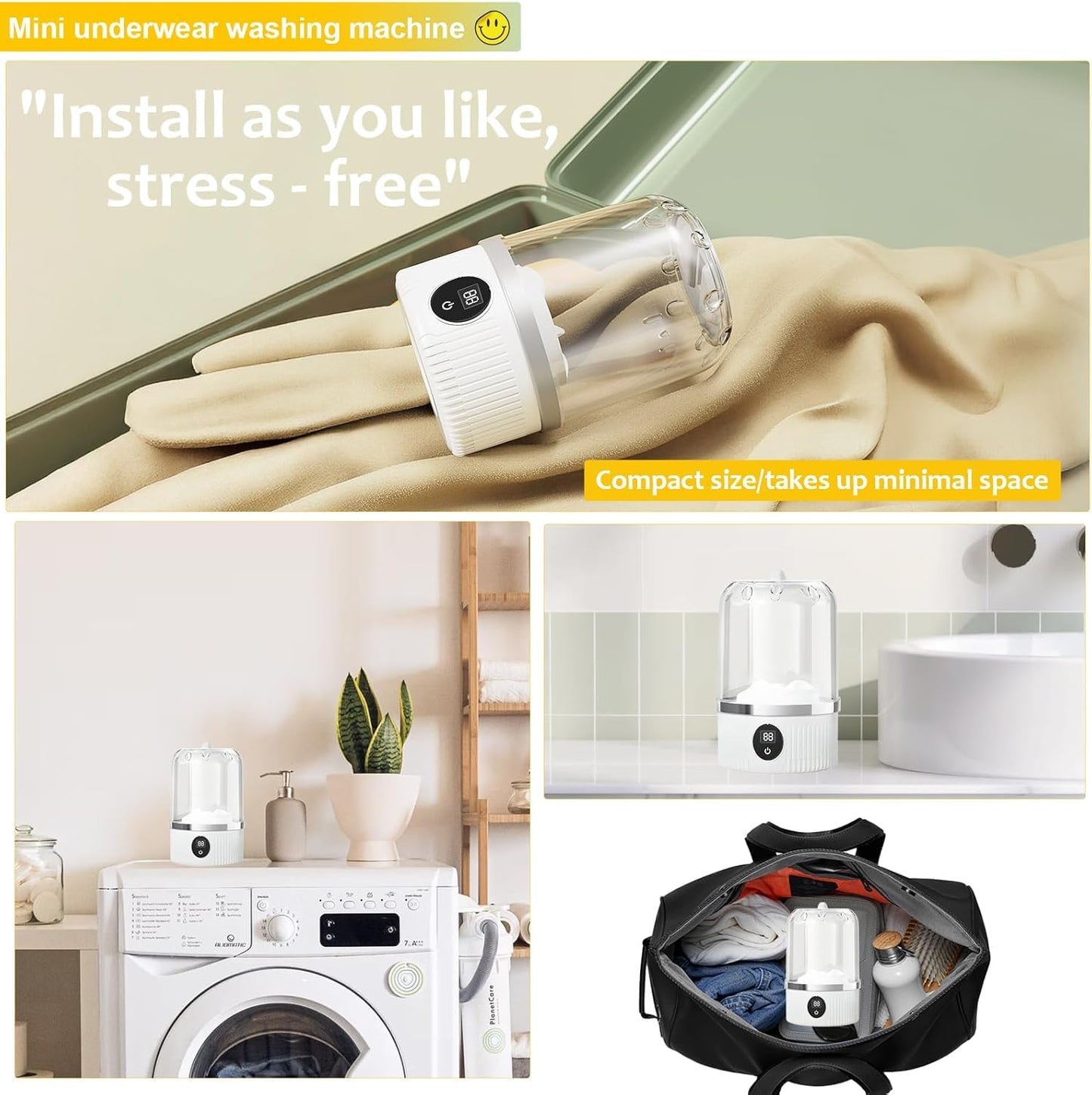 Mini Portable Washing Machine Rechargeable