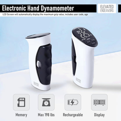Digital Hand Gripper with Counter — Adjustable Resistance Grip Strengthener for Gym & Rehab
