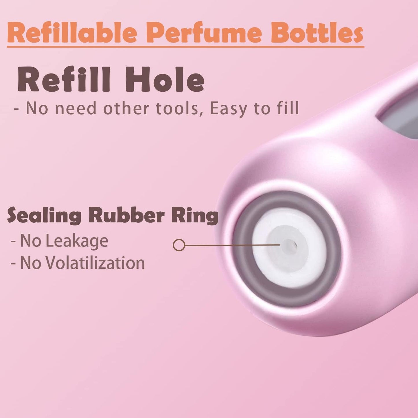 EQUINOX INDIA Portable Refillable Perfume Atomiser Spray Bottle – 5ml Leakproof Travel Mini Perfume Bottle