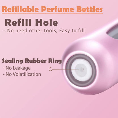EQUINOX INDIA Portable Refillable Perfume Atomiser Spray Bottle – 5ml Leakproof Travel Mini Perfume Bottle