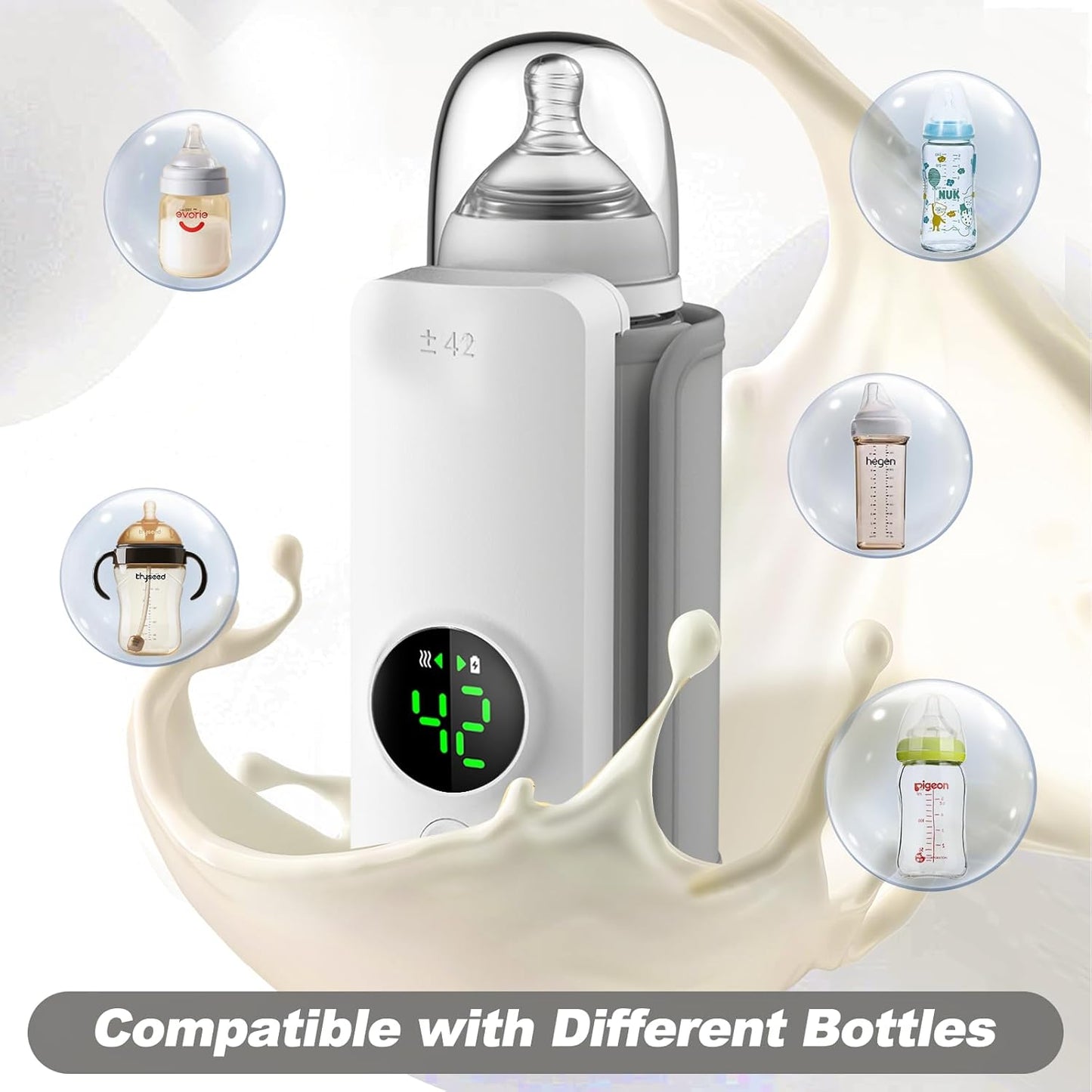 🍼 EQUINOX India MilkEase™ Portable Baby Bottle Warmer | 6000mAh Rechargeable | Smart Temperature Control & Leak-Proof Design