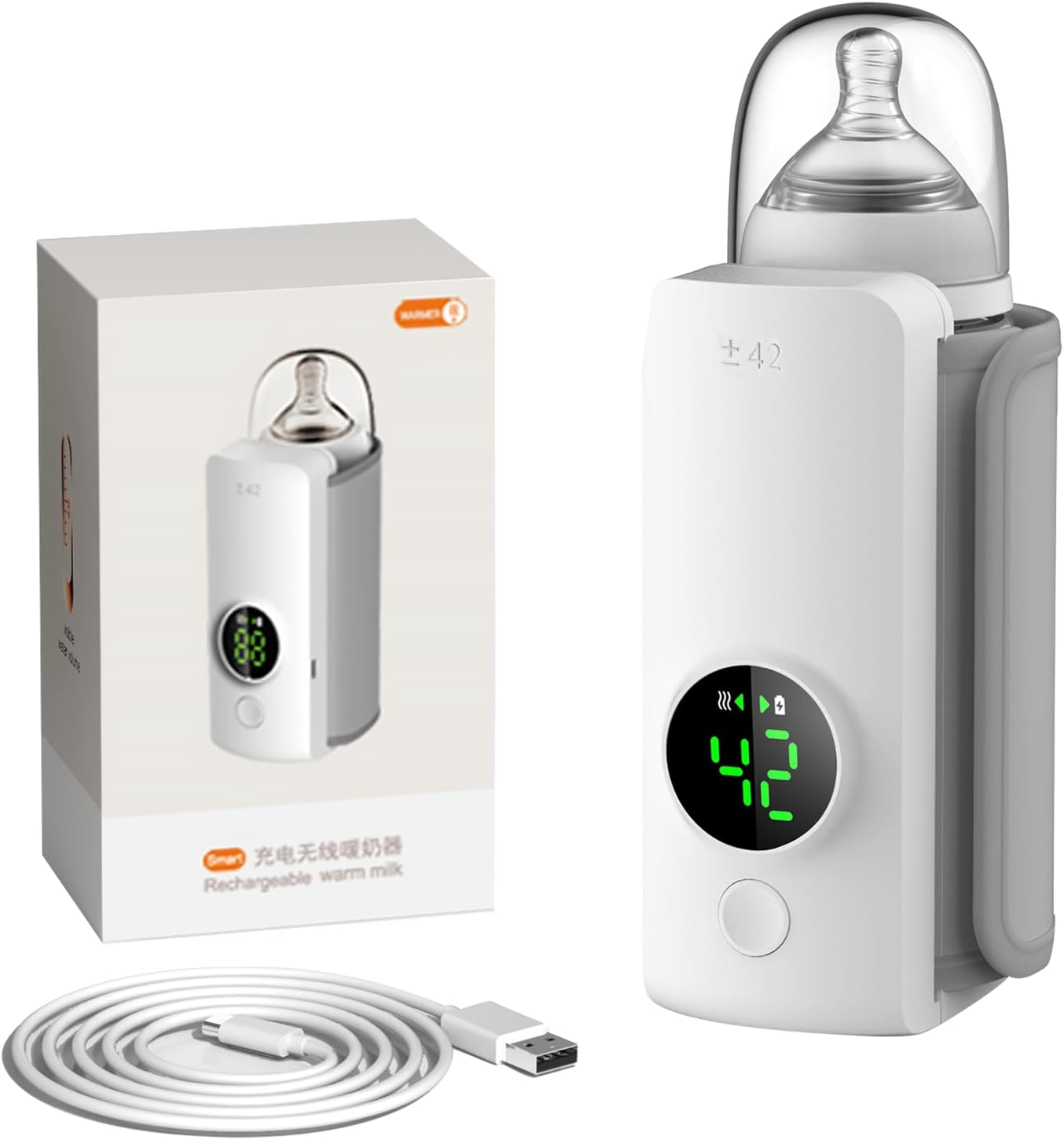 🍼 EQUINOX India MilkEase™ Portable Baby Bottle Warmer | 6000mAh Rechargeable | Smart Temperature Control & Leak-Proof Design