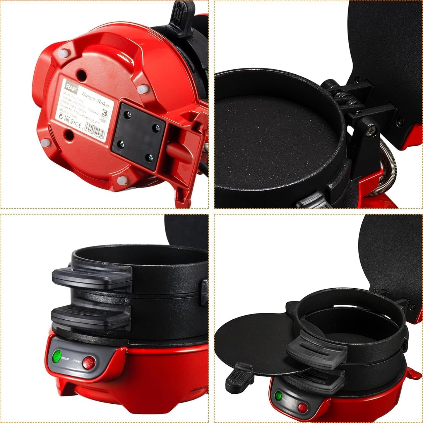 🍔 EQUINOX India GrillMate™ 4-in-1 Electric Burger Maker | Press, Toaster & Sealed Burger Machine