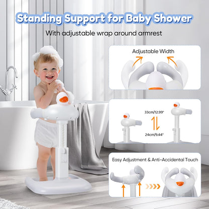 EQUINOX INDIA Adjustable Baby Shower Stand for Toddlers & Infants (0–3 Years) | Safe Standing Baby Bath Support with Anti-Slip Base