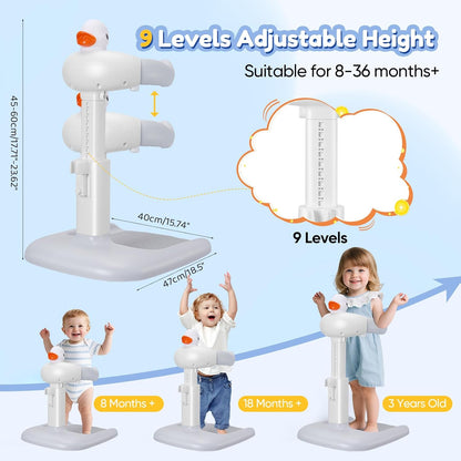 EQUINOX INDIA Adjustable Baby Shower Stand for Toddlers & Infants (0–3 Years) | Safe Standing Baby Bath Support with Anti-Slip Base
