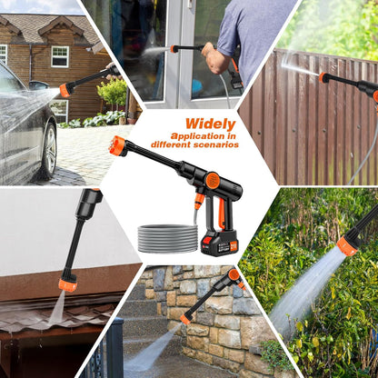 EQUINOX INDIA Cordless High Pressure Washer Gun 600 PSI with Dual Battery