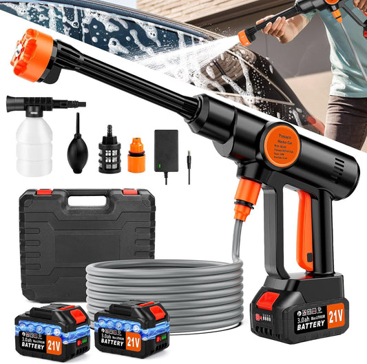 EQUINOX INDIA Cordless High Pressure Washer Gun 600 PSI with Dual Battery