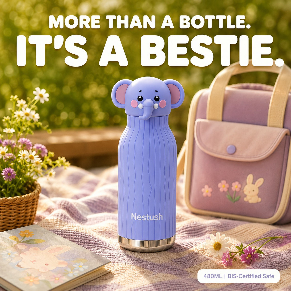Equinox Buddy Sipper — Insulated Kids Water Bottle 480ml | Leak-Proof, BPA-Free