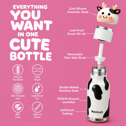 Equinox Buddy Sipper — Insulated Kids Water Bottle 480ml | Leak-Proof, BPA-Free