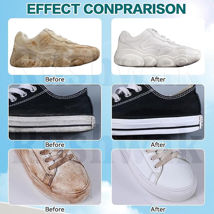 EQUINOX INDIA Premium Shoe Cleaner Wipes for Sneakers & Shoes – Waterless Instant Cleaning Wipes for White Shoes, Sports Shoes, Leather & Canvas (Skin-Safe Formula)