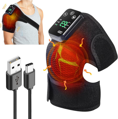 EQUINOX INDIA Heating Knee Massager with Vibration – Cordless Knee Pain Relief Wrap for Joint, Muscle & Arthritis Comfort