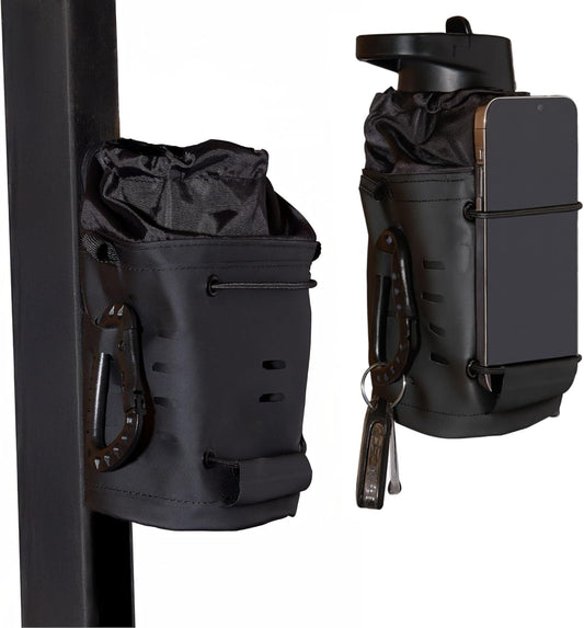 EQUINOX INDIA magnetic gym bag with strong 3kg neodymium magnet attached to gym rack