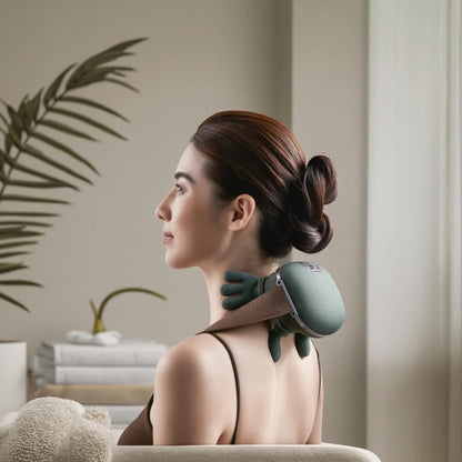EQUINOX INDIA Neck Pain Relief Massager with Heat — Cordless Deep Kneading for Neck & Shoulders