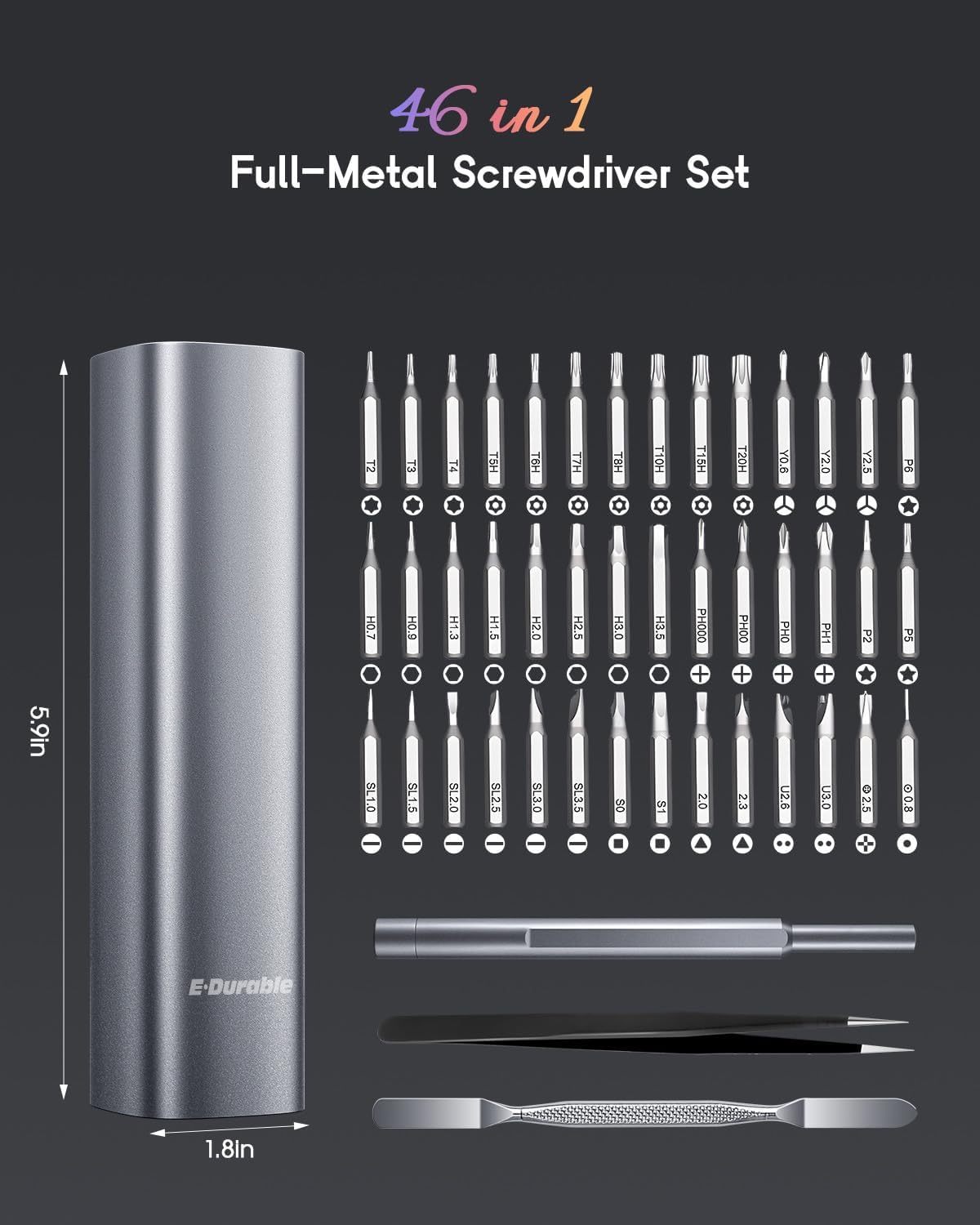 46-in-1 Precision Screwdriver Set | Magnetic Mini Tool Kit for Electronics & Mobile Repair