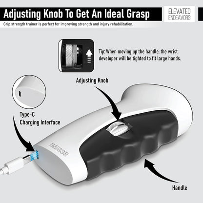 Digital Hand Gripper with Counter — Adjustable Resistance Grip Strengthener for Gym & Rehab
