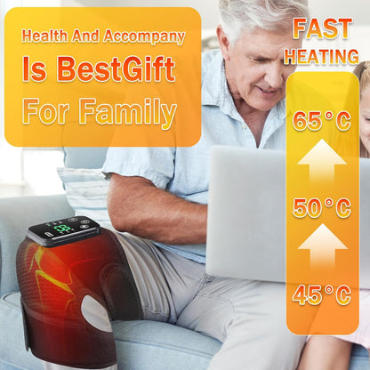 EQUINOX INDIA Heating Knee Massager with Vibration – Cordless Knee Pain Relief Wrap for Joint, Muscle & Arthritis Comfort