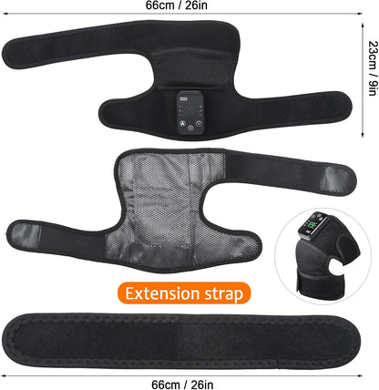 EQUINOX INDIA Heating Knee Massager with Vibration – Cordless Knee Pain Relief Wrap for Joint, Muscle & Arthritis Comfort
