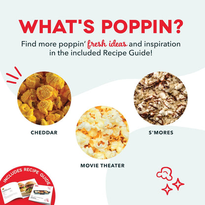 EQUINOX INDIA Hot Air Popcorn Maker Machine for Home – Oil Free Electric Retro Popcorn Maker