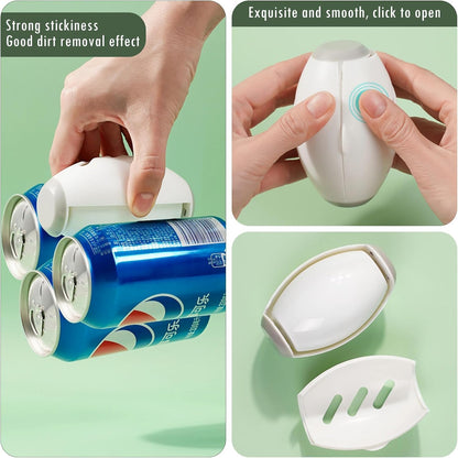 EQUINOX_INDIA Reusable Washable Lint Remover Roller, Mini Travel Size Lint Roller