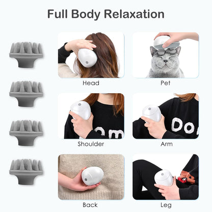 Electric Head,Scalp Massager| Rechargeable Head Kneading Massage Machine