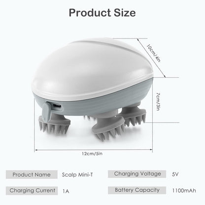 Electric Head,Scalp Massager| Rechargeable Head Kneading Massage Machine