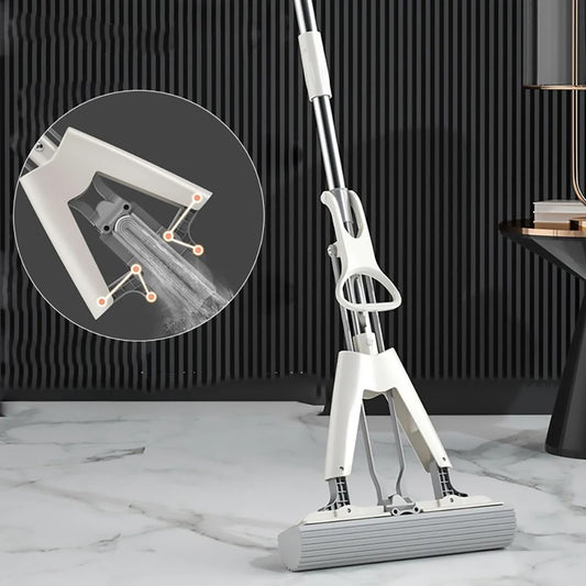 EQUINOX_INDIA Premium PVA Sponge Mop - Stainless Steel Butterfly Mop for Efficient Floor Cleaning
