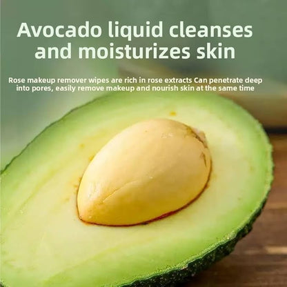 EQUINOX INDIA Avocado Makeup Remover Wipes – 60 Moisturising Face Cleansing Wipes
