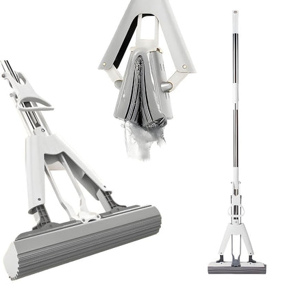 EQUINOX_INDIA Premium PVA Sponge Mop - Stainless Steel Butterfly Mop for Efficient Floor Cleaning