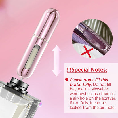 EQUINOX INDIA Portable Refillable Perfume Atomiser Spray Bottle – 5ml Leakproof Travel Mini Perfume Bottle
